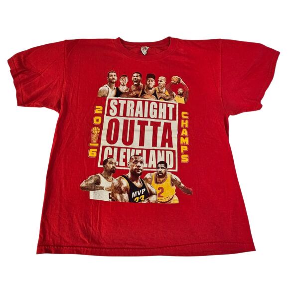 Alstyle Apparel & Activewear Other - Cavaliers Straight Outta Cleveland T Shirt 2016 NBA Champs LeBron James LARGE